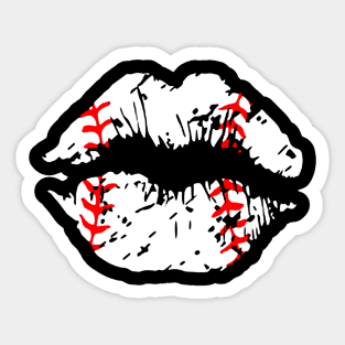 Heart Grunge Baseball Sticker